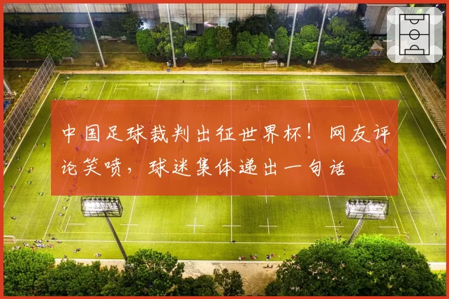 中国足球裁判出征世界杯！网友评论笑喷，球迷集体递出一句话